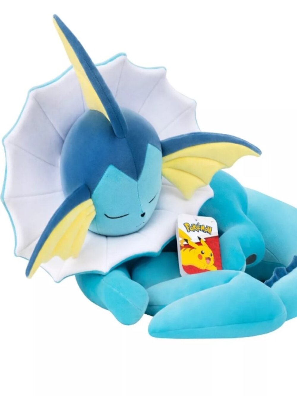 Pokemon Vaporeon Sleeping Plush Toy - Large Huge Stuffed Animal Jumbo 18" inches